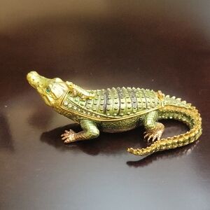 Unique Alligator Trinket Box